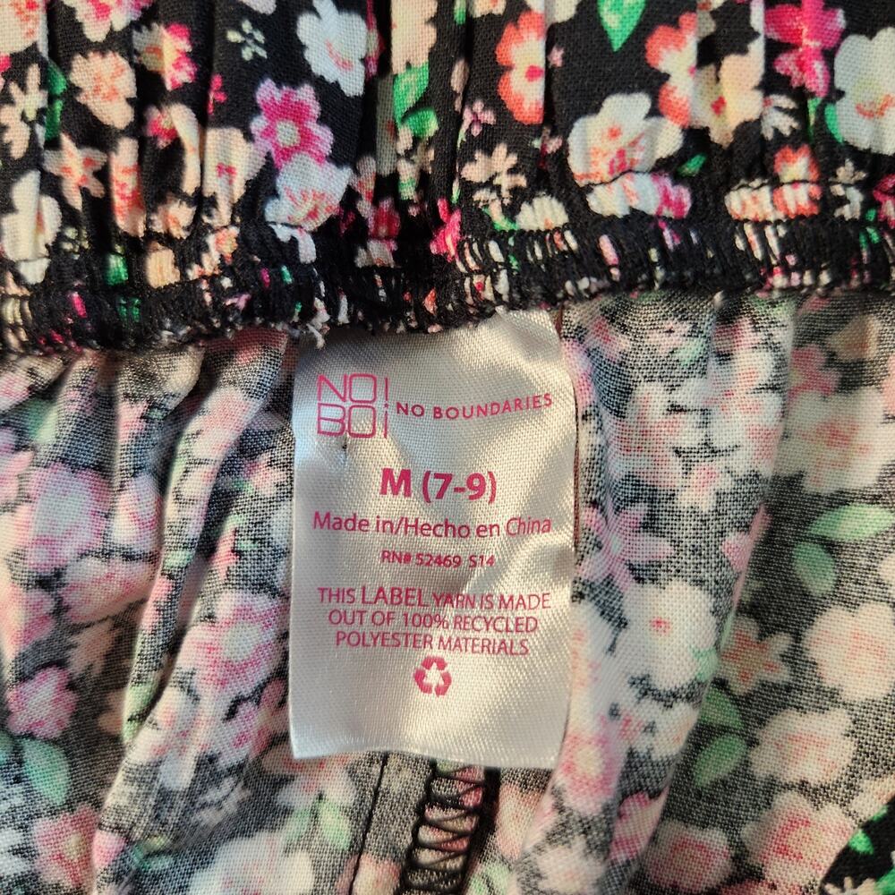 NWT No Boundaries Floral Rayon Maxi Skirt with Slit, Size M - Picture 4 of 8